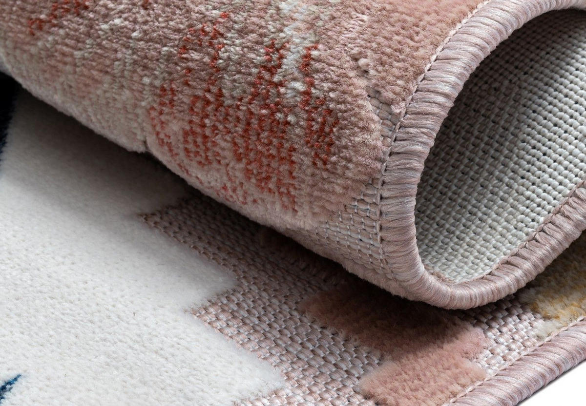 OUTDOORTEPPICH Aurora II Altrosa,Hellgrau,Dunkelblau 80/150 cm - Altrosa, Textil (80/150cm) - My-Rug