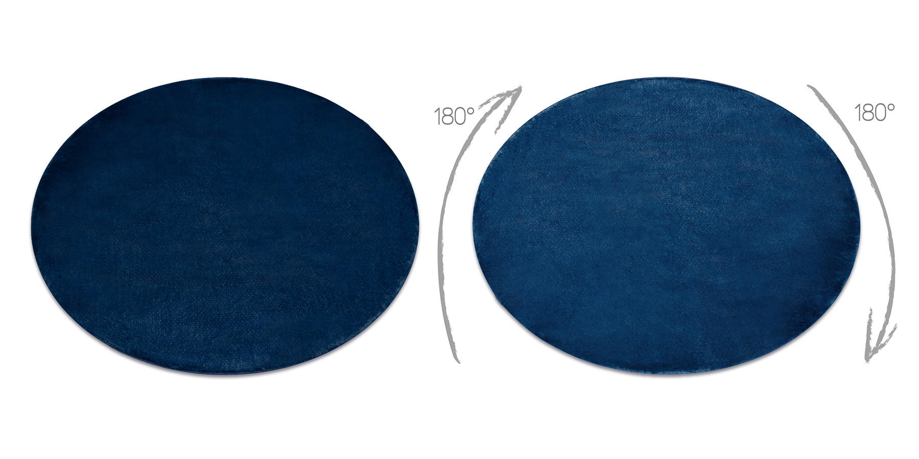 TEPPICH Posh 80 cm - Blau, Textil (80/80cm) - rugsX