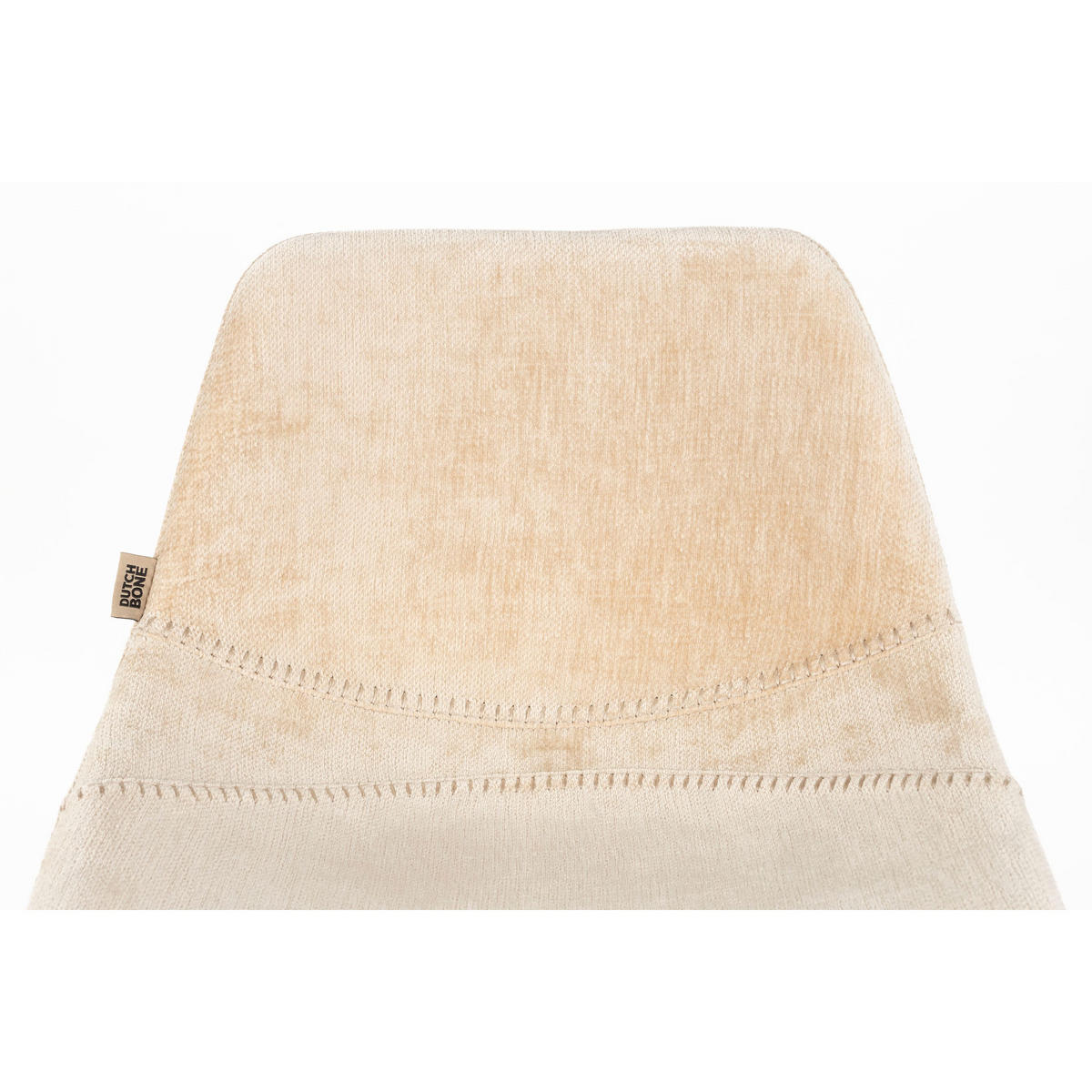 BARHOCKER Franky Rückenlehne 65 cm Beige - 2 er Set - Beige, Kunststoff (45/91/52cm) - Dutchbone