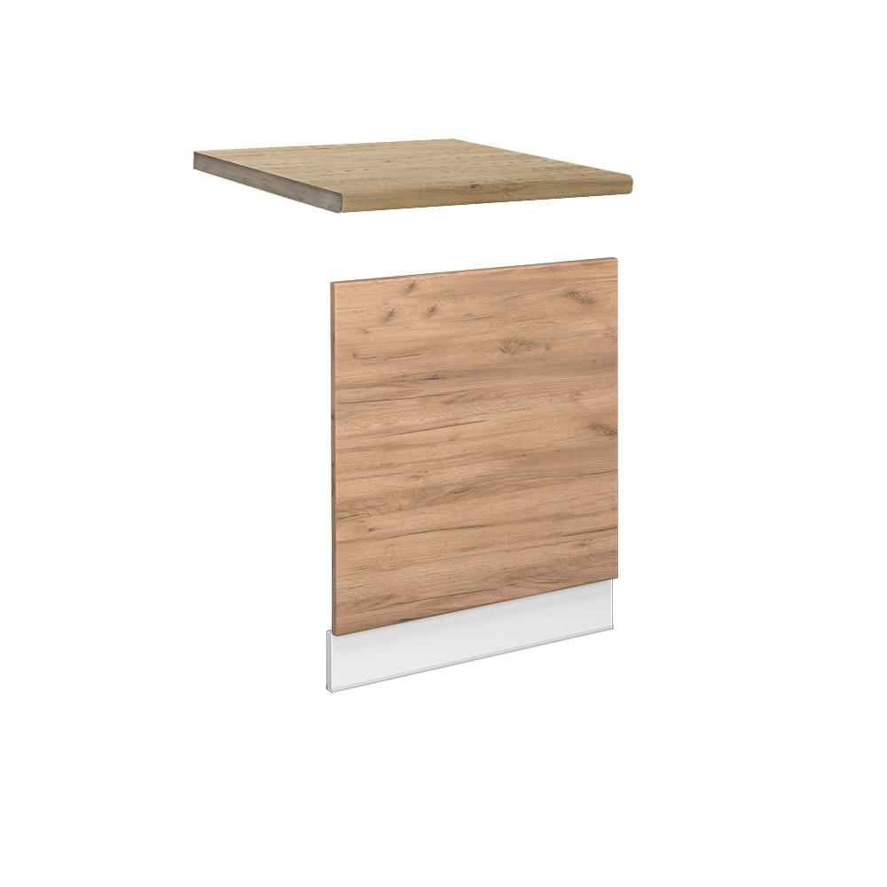FRONTPANEL Fame-Line Goldkraft ek 60 cm , AP Oak Honungsek, Vit 67.4/60/60 cm