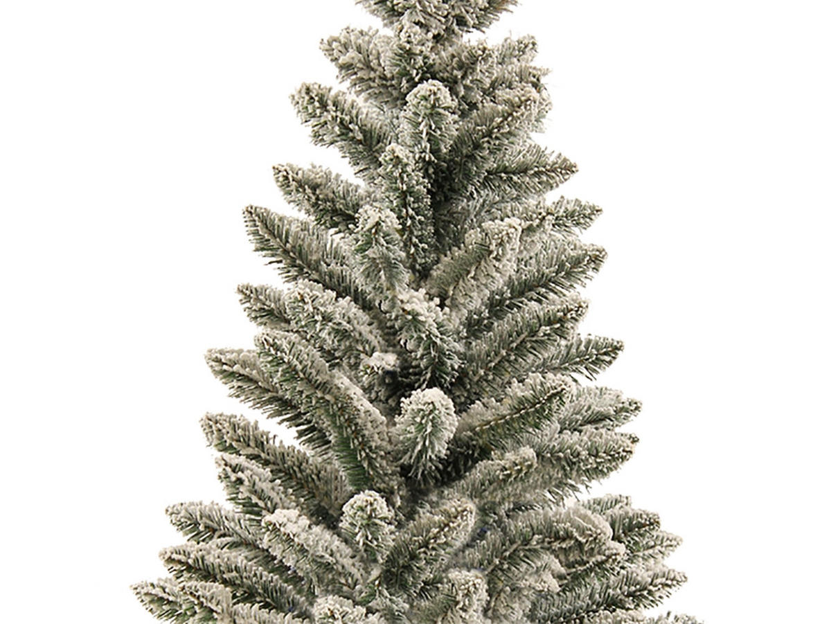 LAALU WEIHNACHTSBAUM geschmückt künstlich SNOW BEAUTY 60 cm mit LED-BELEUCHTUNG IM TOPF - Goldfarben/Weiß, Kunststoff (60cm) - LAALU