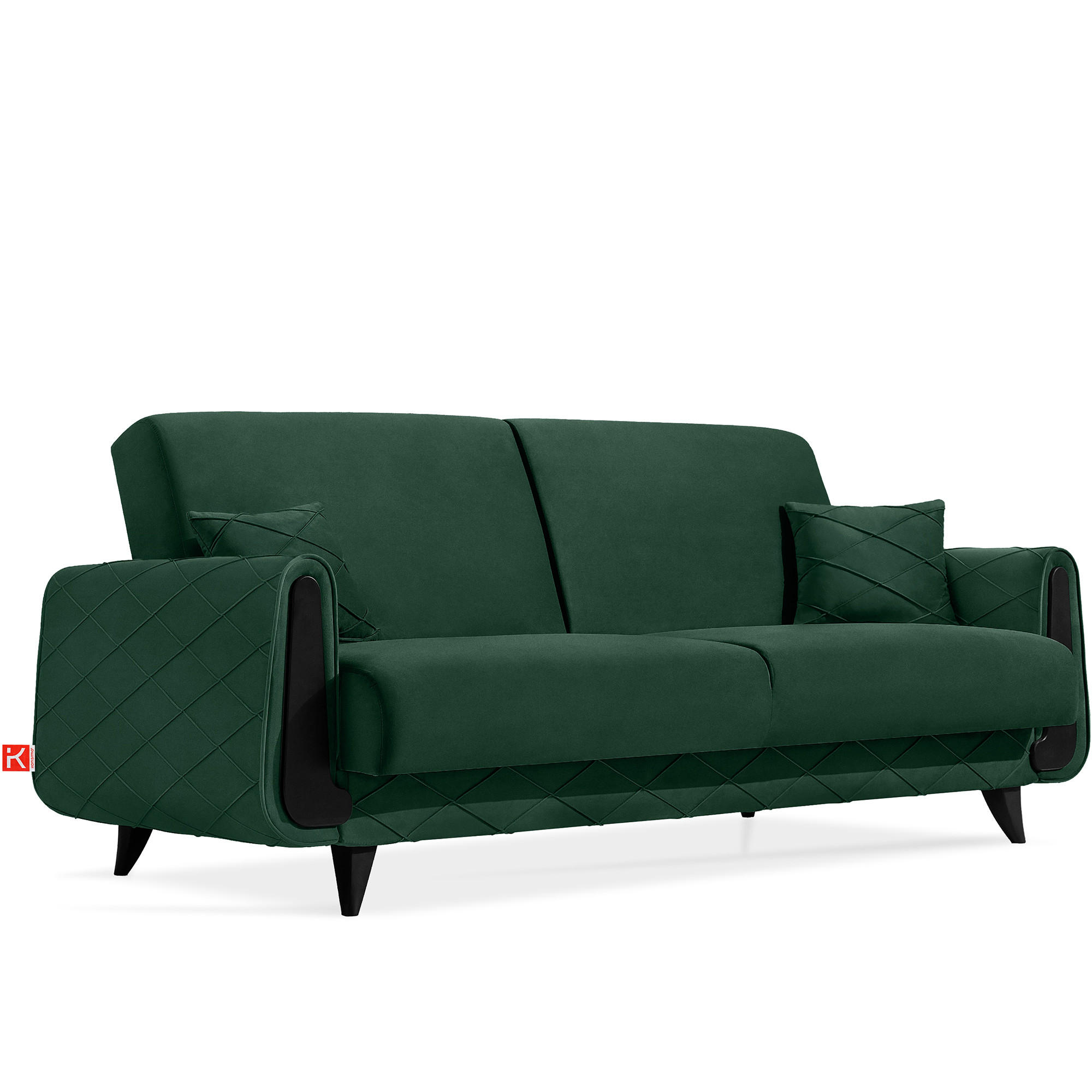 Konsimo® 3-Sitzer-Sofa Dunkelgrün 230x98x98 cm