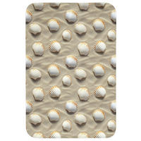 KOUPELNOVÁ PŘEDLOŽKA Mušle - Písek - Námořní 60x90 cm - písková barva, textil/plast (60/90cm) - OnlyWow