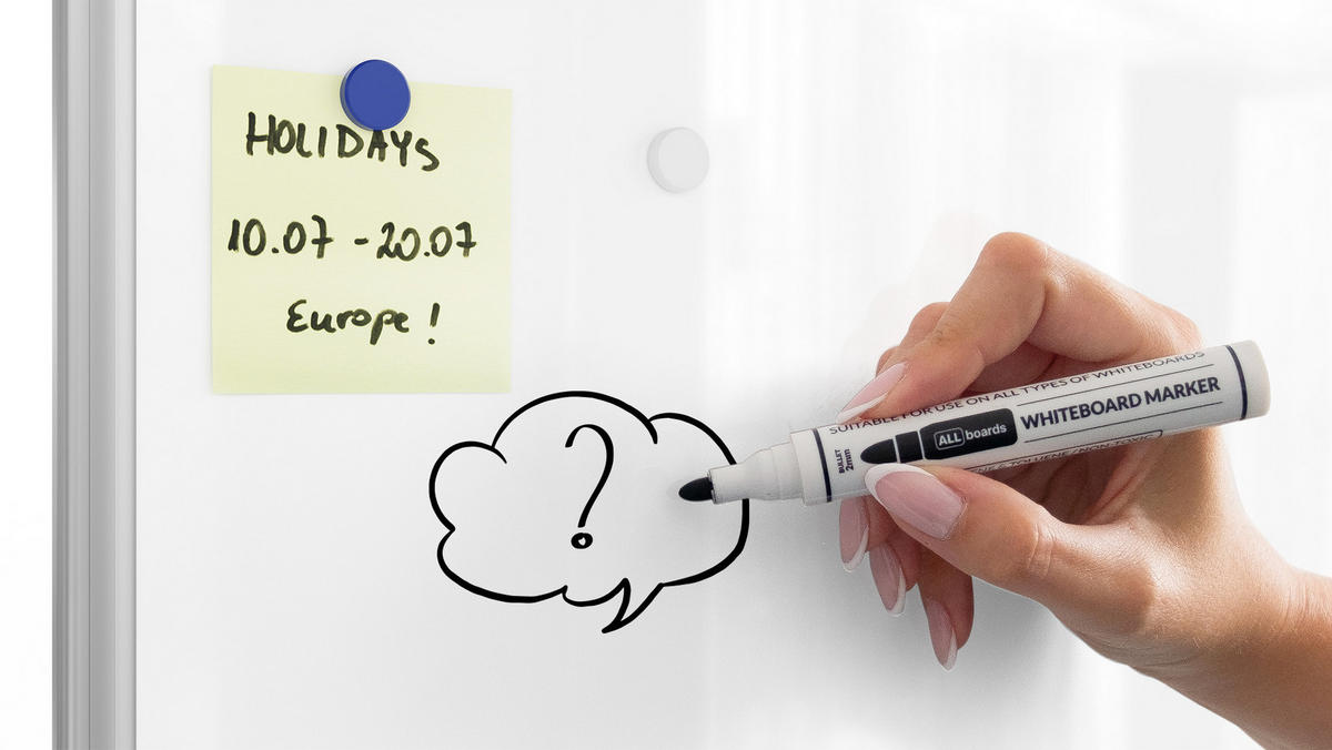 WHITEBOARD Magnetisch - PREMIUM EXPO Alurahmen 100x80cm - Weiß, Metall (100/80/1.6cm) - ALLboards