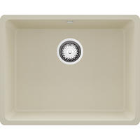 SPÜLBECKEN Venedig Slim Easy, 2-er set Beige 56/44 cm 1 Becken + Ablauf-Set ab 60er Unterschrank - Chromfarben/Beige, Kunststoff (56/20/44cm) - Primagran