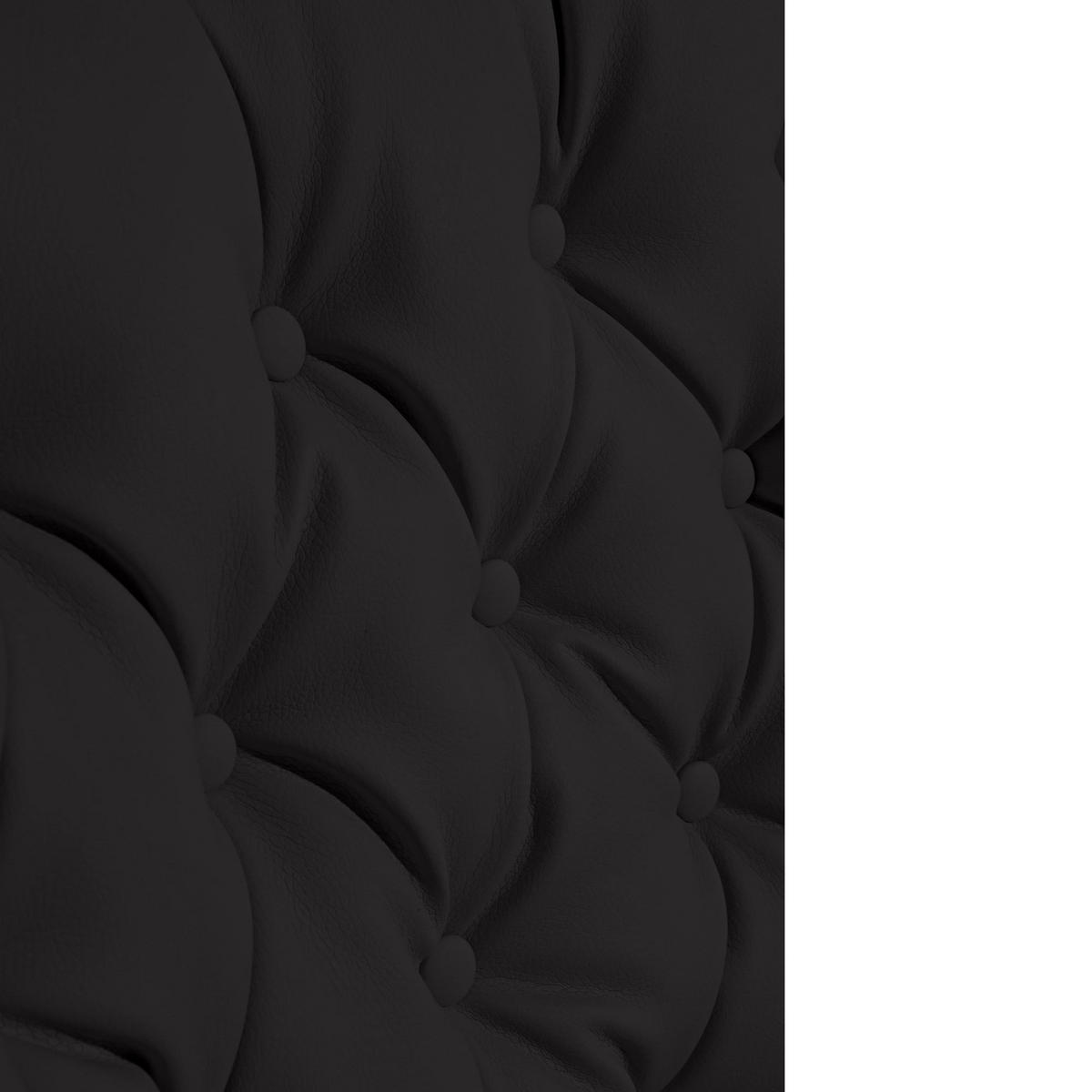 HOCHLEHNSESSEL Katrin Bezug Kunstleder Buche natur / schwarz - Schwarz, Kunststoff (91/98/90cm) - 58aufmkessel