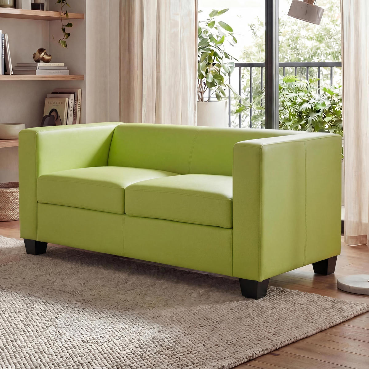 2-SITZER-SOFA Hellgrün - Hellgrün, Textil (137/70/75cm) - MCW
