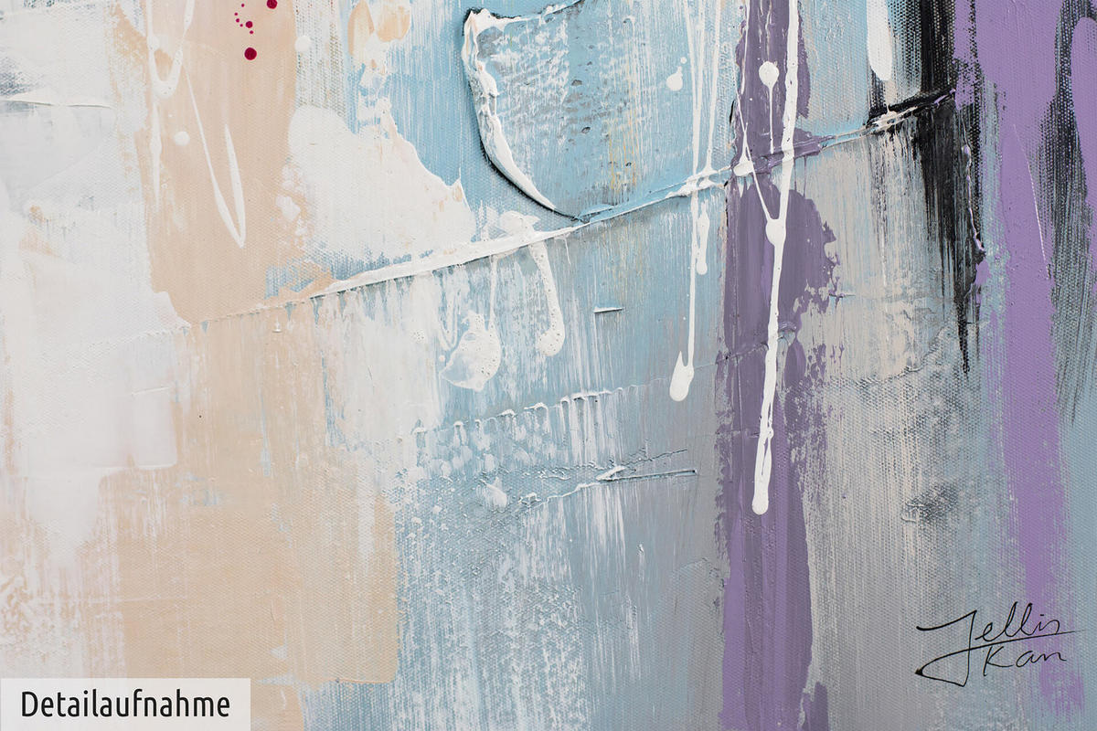 ÖLGEMÄLDE 80/80 cm - Pink/Lila, Holz/Textil (80/80cm) - KUNSTLOFT