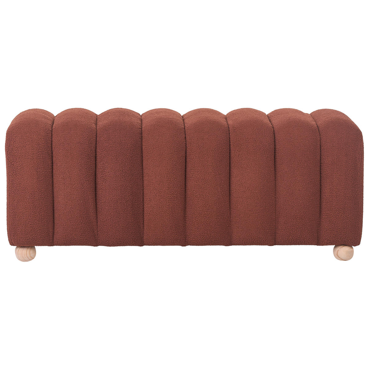 POLSTERBANK Bouclé Goldbraun Idyllwild - Goldfarben, Textil (111/45/39cm) - Beliani