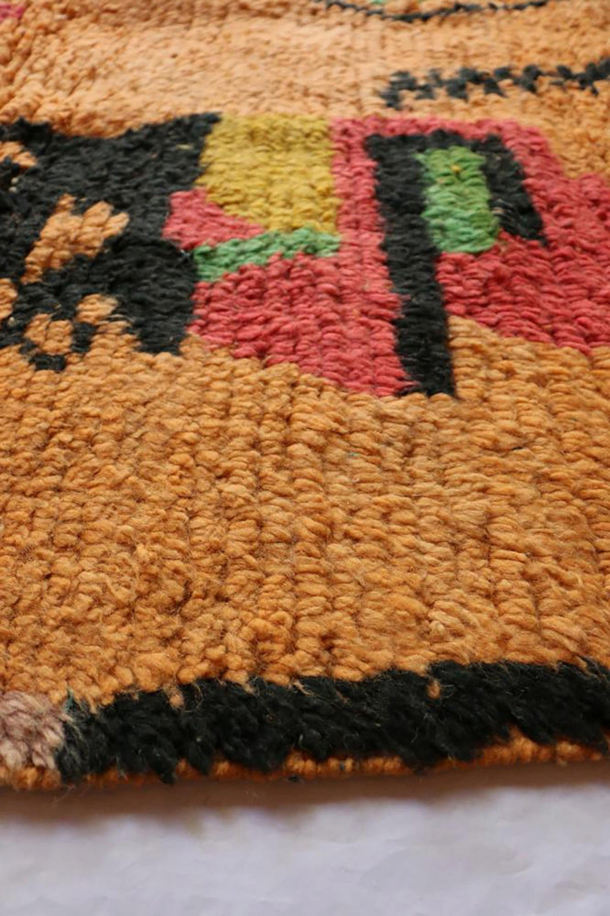 BERBERTEPPICH aus reiner Wolle 168x 280 cm - Orange, Naturmaterialien (168/280cm) - AFK Living