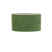 LAMPENSCHIRM Velours Grün 58/24/32 cm - Grün, Textil (58/24/32cm) - Light & Living