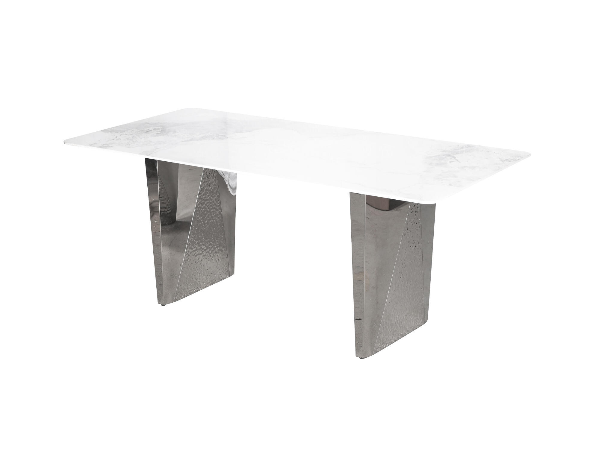 ESSTISCH MODIG Weiß 200x100x75 cm - Weiß, Metall (100/200/75cm) - FURNLUX