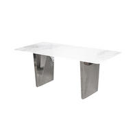 ESSTISCH MODIG Weiß 200x100x75 cm - Weiß, Metall (100/200/75cm) - FURNLUX