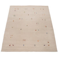 NATURFASERTEPPICH 160/230 cm Gabbeh 312 - Creme, Naturmaterialen (160/230cm) - Paco Home