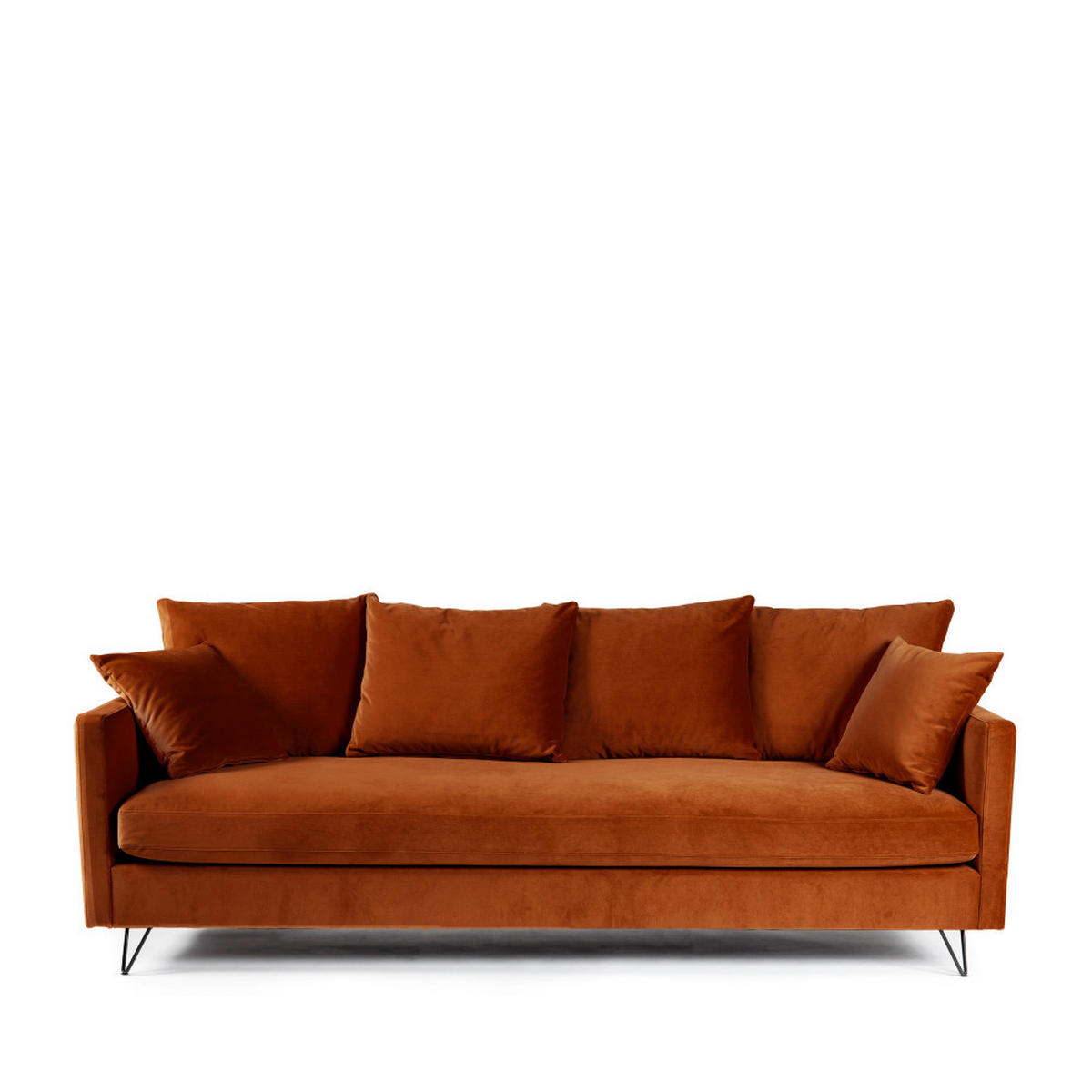 BETTSOFA - Rost - Rostfarben, Textil (213/86/95cm) - Drawer