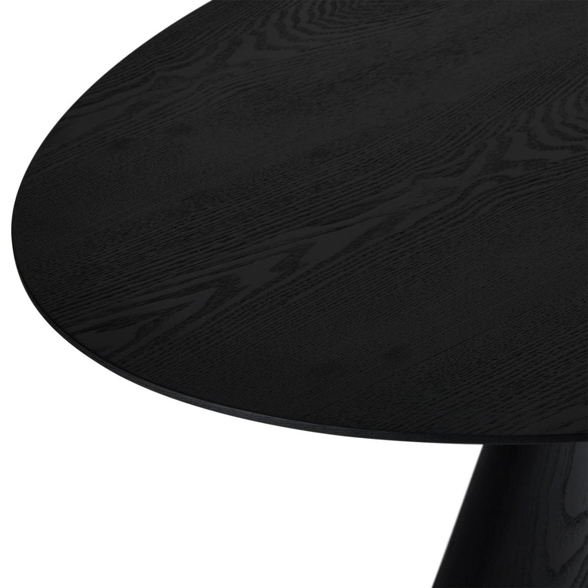 ESSTISCH 90/160/76 Schwarz oval - Schwarz, Holz (90/160/76cm) - Furnhouse