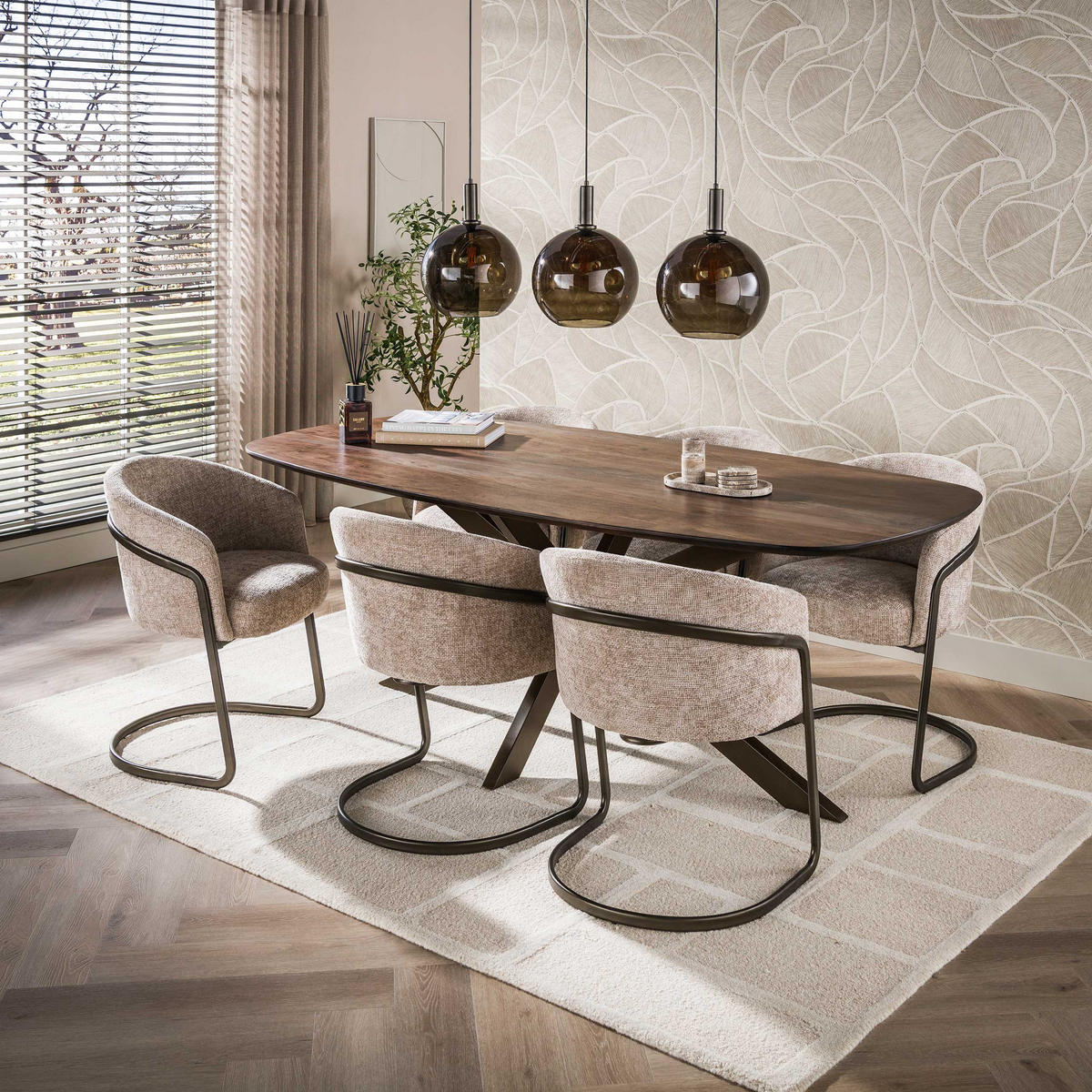 ESSZIMMERTISCH Solid Braun 105/215/77 cm - Braun, Holz (105/215/77cm) - Hoyz Collection