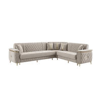 ECKSCHLAFSOFA Pasadena Beige - Langer Schenkel Links - Beige, Holzwerkstoff/Kunststoff (315/245cm)