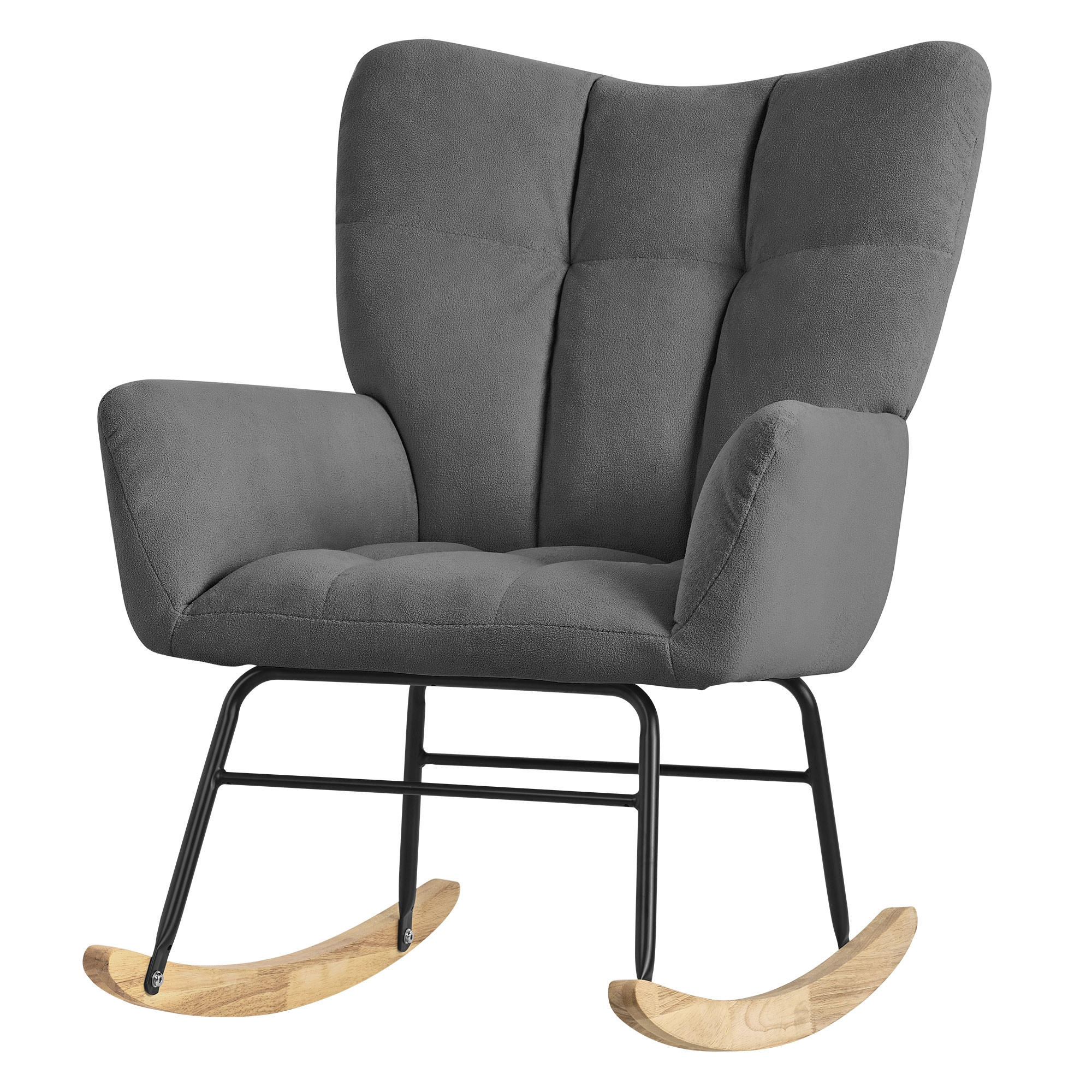 SCHAUKELSESSEL - Dunkelgrau, Metall (88/95/69cm) - ML-DESIGN