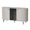 SIDEBOARD Zante Graubeige 150 cm - Taupe/Goldfarben, Holzwerkstoff/Metall (150/81/40cm) - Selsey
