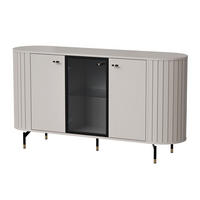 SIDEBOARD Zante Graubeige 150 cm - Taupe/Goldfarben, Holzwerkstoff/Metall (150/81/40cm) - Selsey