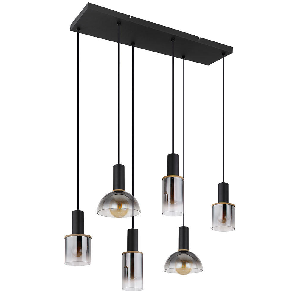 Globo Lighting Hängeleuchte Schwarz 34x120x75 cm