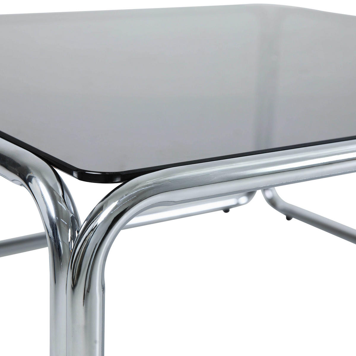 COUCHTISCH, Schwarz - Schwarz, Glas/Metall (90/90/40cm) - Oviala