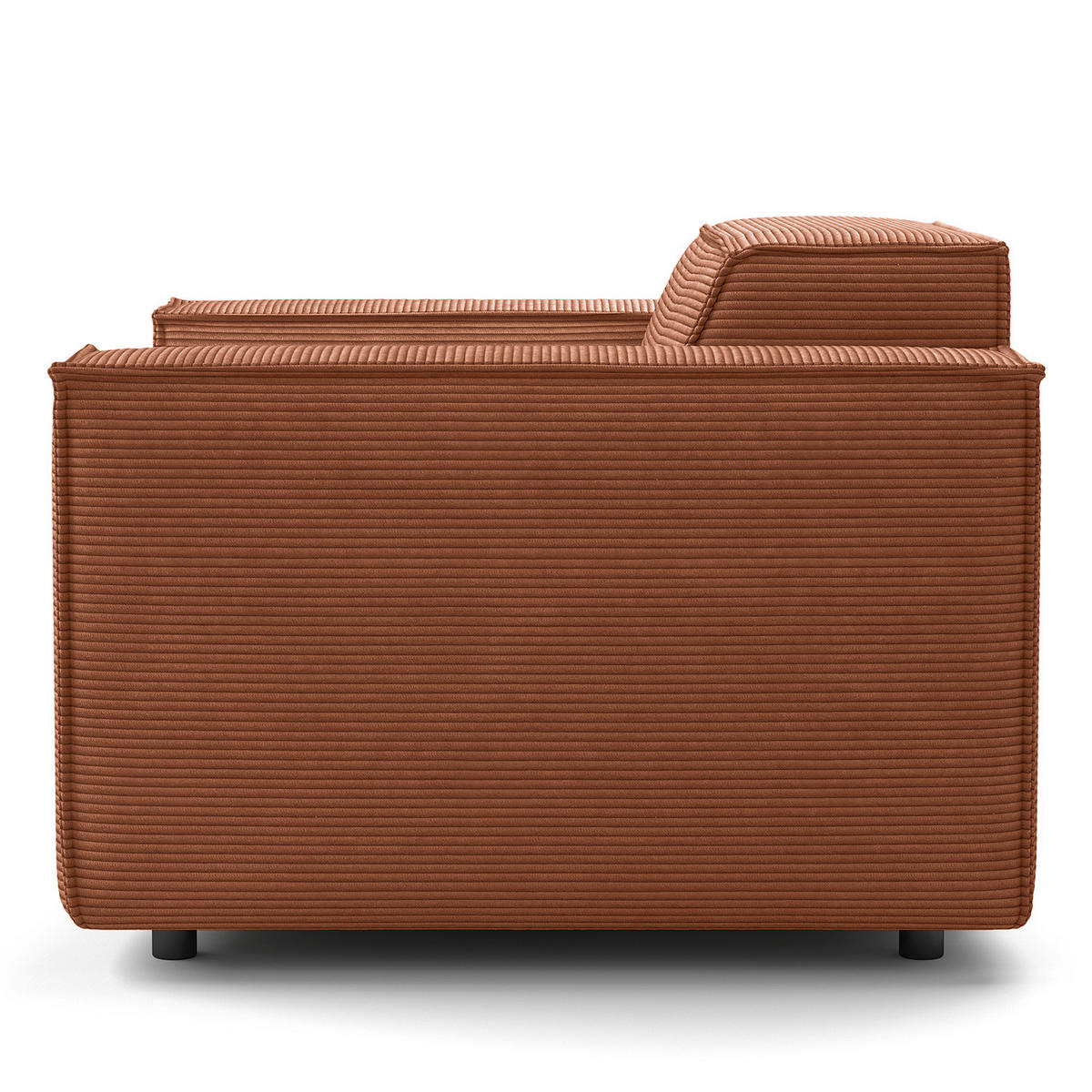 SESSEL - Schwarz/Braun, Kunststoff/Textil (120/70/96cm) - home24