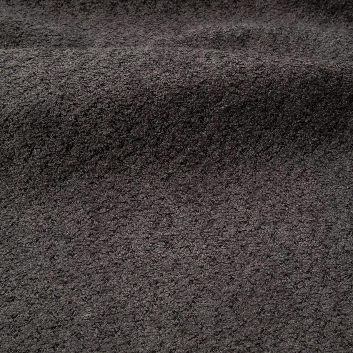 ECKSOFA LINKS Bouclé-Stoff Graphitgrau 266cm - Graphitfarben/Grau, Textil (165/266cm) - Sia Home