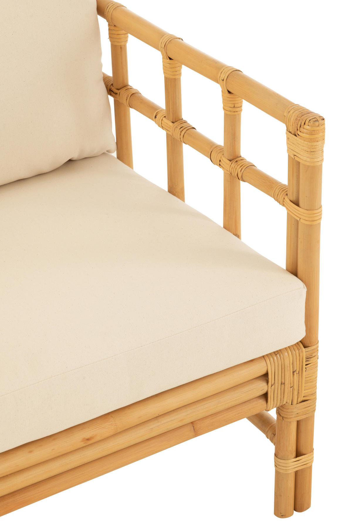 SOFA ELISE - Rottan - Natürliche - Naturfarben, Naturmaterialien (73/64/67cm) - J-Line