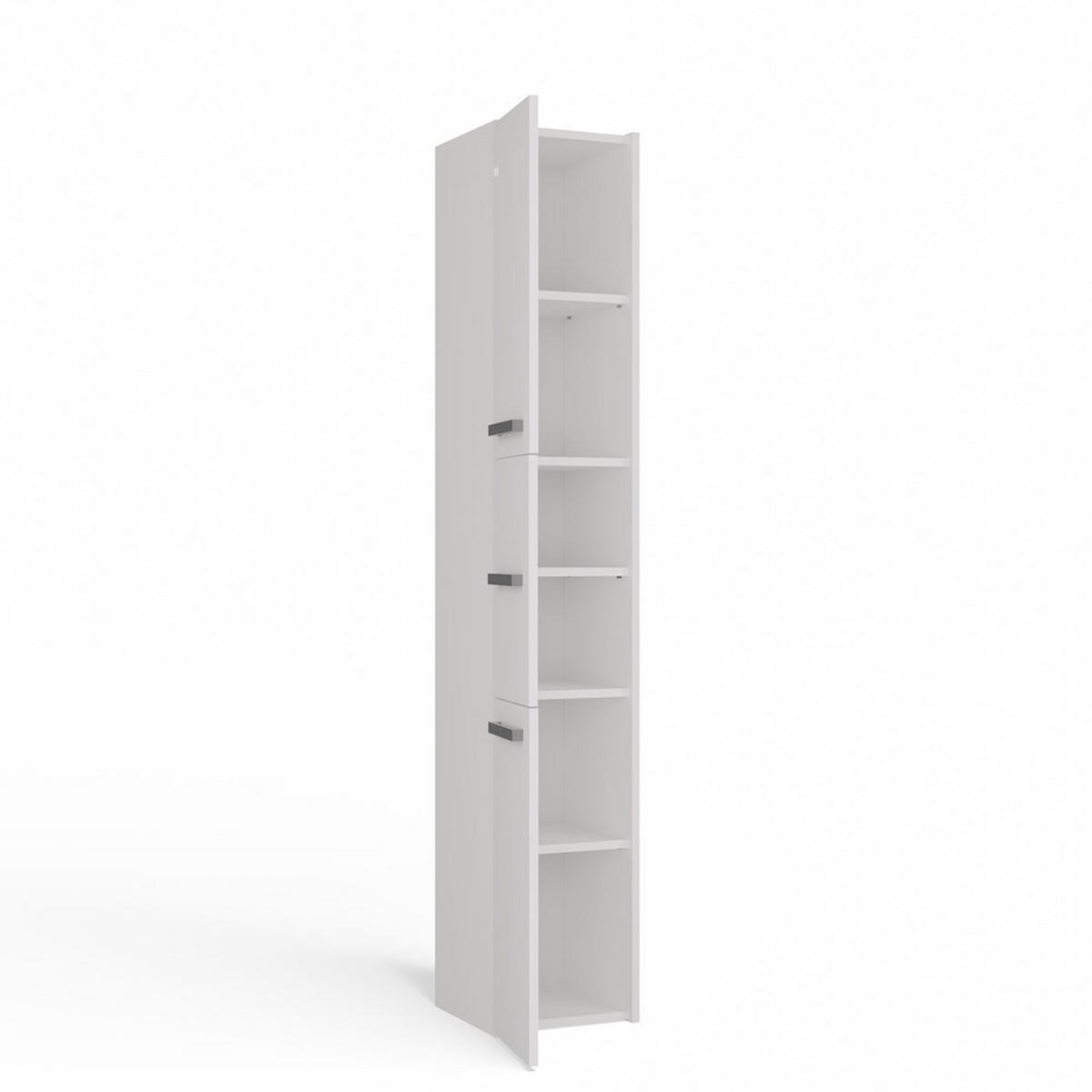 SKRIŇA kúpeľňová - biela, kompozitné drevo (30/170/30cm) - RAUMHIRSCH FURNITURE