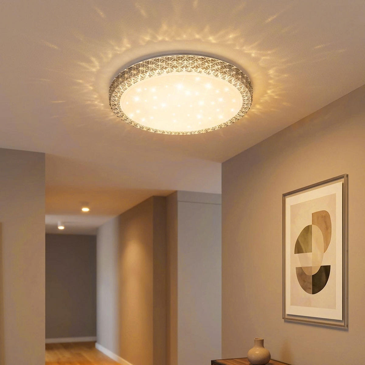 LED DECKENLEUCHTE Metall Acryl Anthrazit - Anthrazit, Metall (40/40/10.5cm)