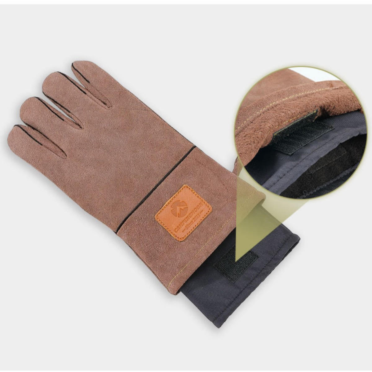OFENHANDSCHUHE Braun 28/14 cm - Braun, Textil (14/28cm)