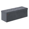 SITZHOCKER Monica - Grau, Textil (38/38/110cm) - SONGMICS