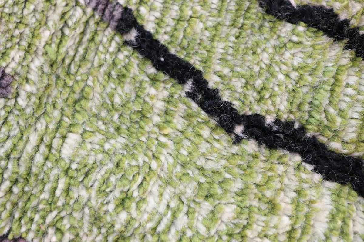BERBERTEPPICH aus Marokko aus reiner Wolle 200x 300 cm - Grün, Naturmaterialien (200/300cm) - AFK Living