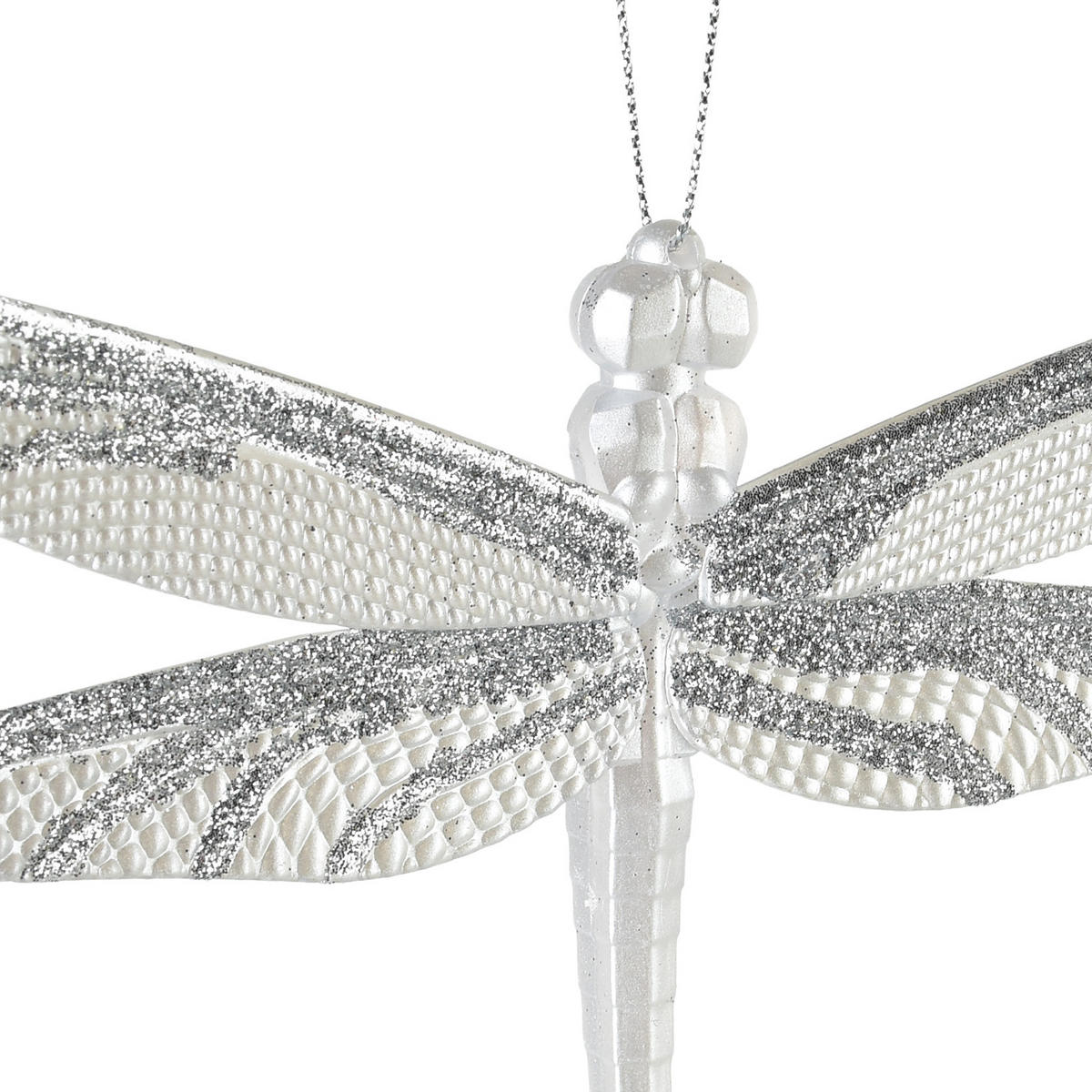 CHRISTBAUMANHÄNGER Santa Lila Silber 11x17x3 cm Kunststoff - Silberfarben, Kunststoff (17/3/11cm) - Mondex