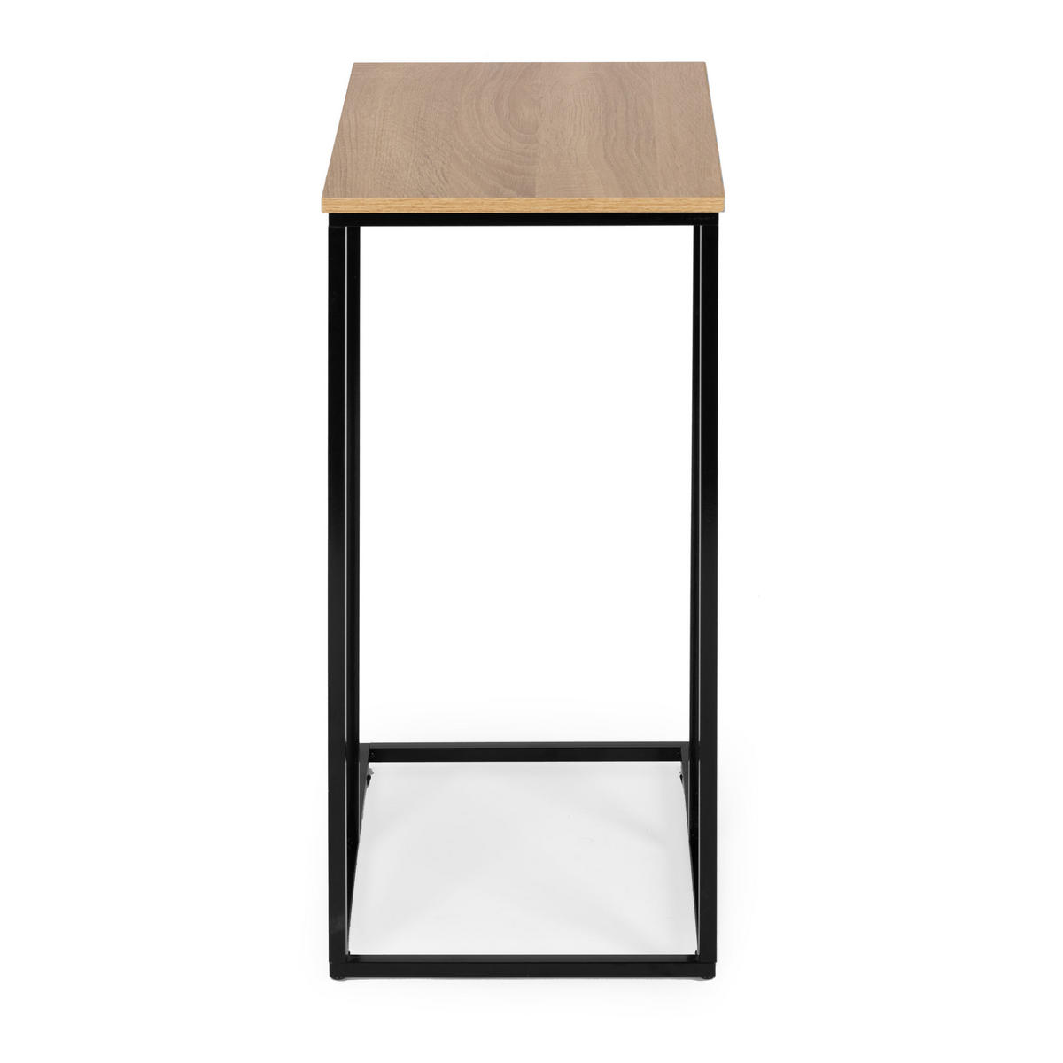 BEISTELLTISCH C Form TIVO Eiche - Eichefarben, Metall (40/30/66cm) - Mat-Haus