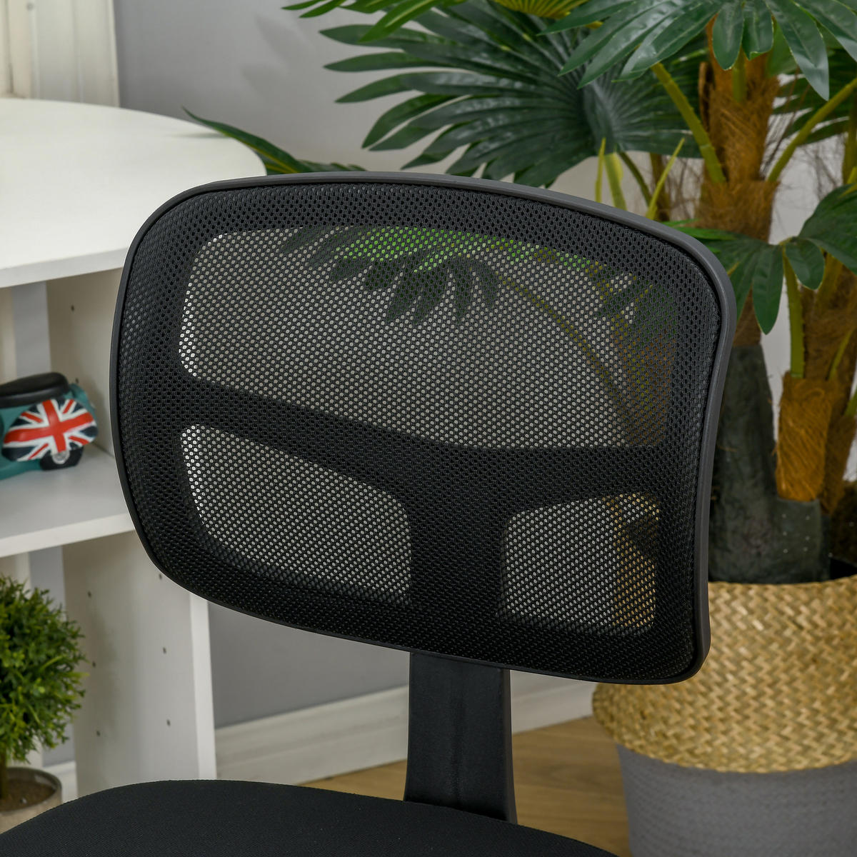 BÜROSTUHL Ergonomischer Schreibtischstuhl, Höhenverstellbarer Drehstuhl, Schwarz - Schwarz, Kunststoff/Textil (48/89.5/43cm) - Vinsetto