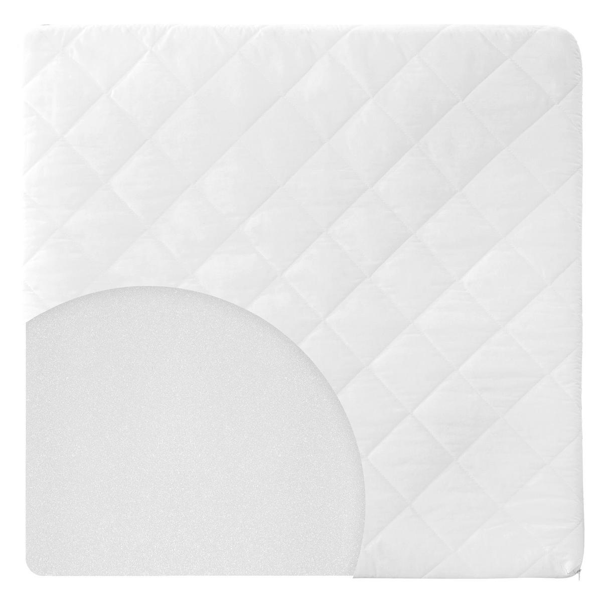 LAUFGITTERMATRATZE für Laufgitter 100 x 100 cm - Weiß, Textil (100/4/100cm) - Roba