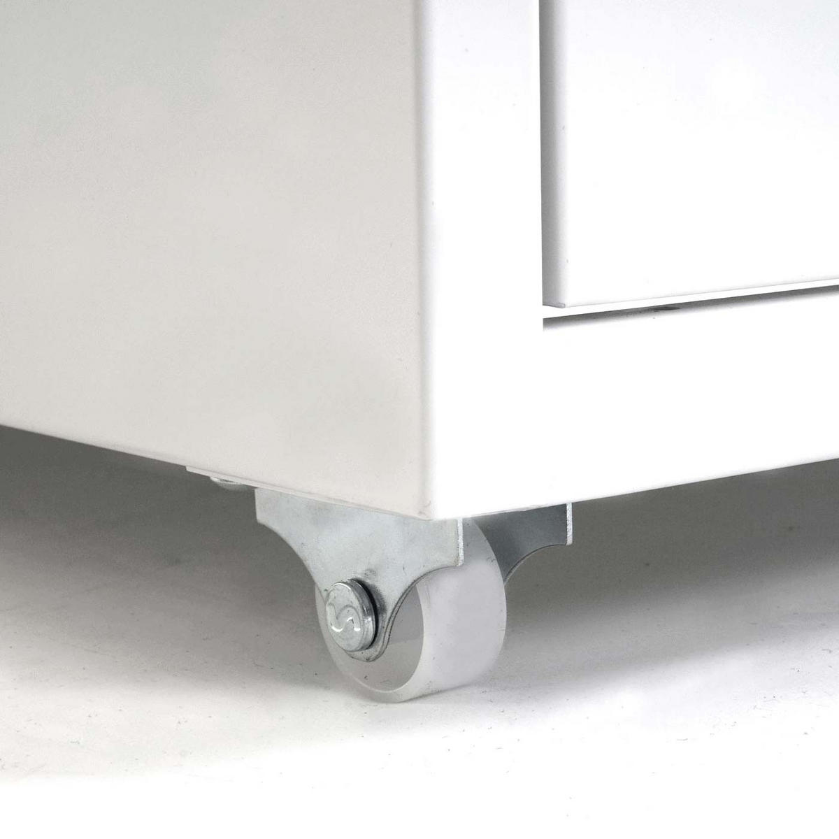 ROLLCONTAINER Housten 110x28x41cm 8 Schubladen Weiß - Weiß, Metall (28/110/41cm) - PROREGAL