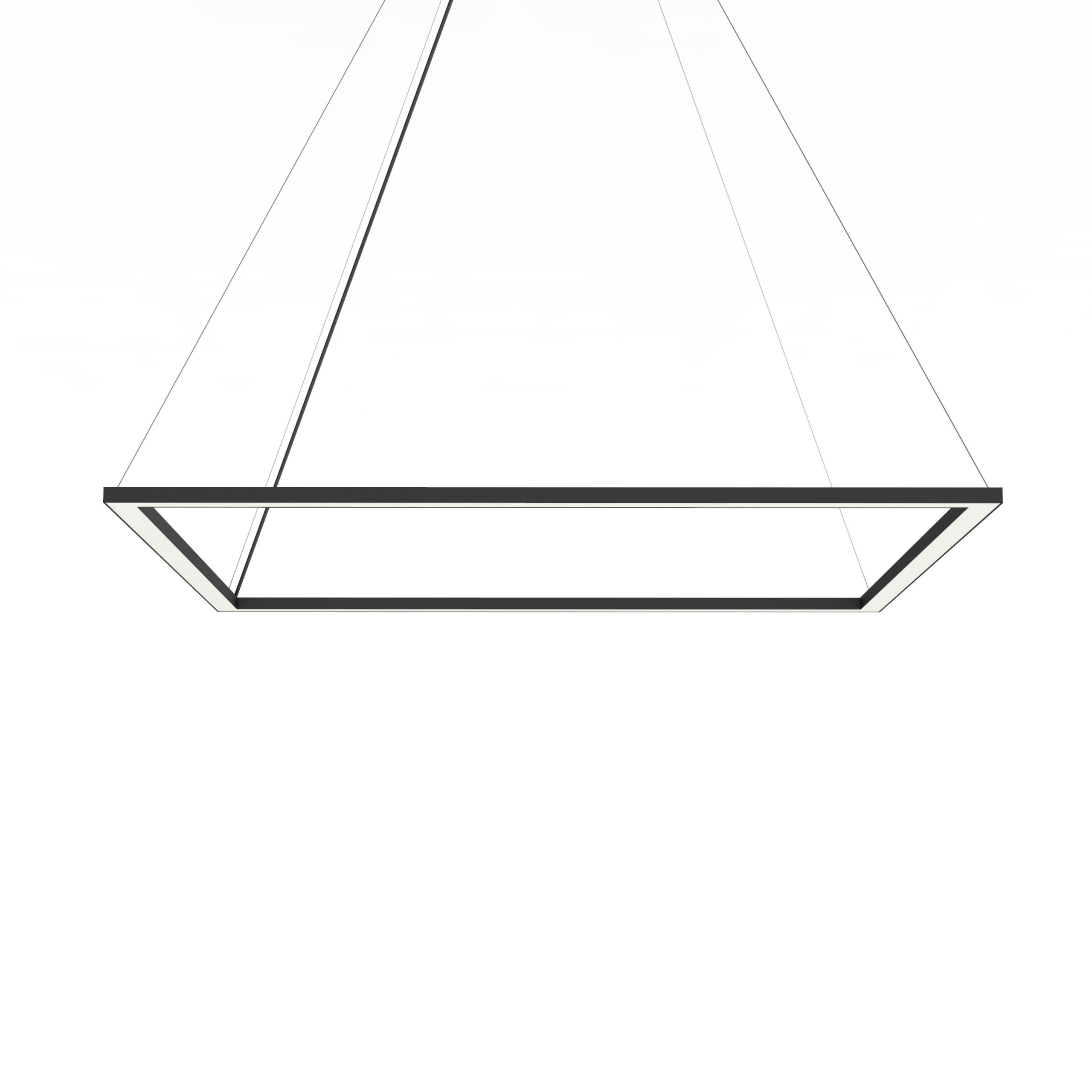 LED-HÄNGELEUCHTE - Schwarz Hochglanz, Metall (90/90/100cm) - Lumicom