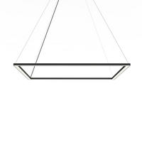 LED-HÄNGELEUCHTE - Schwarz Hochglanz, Metall (90/90/100cm) - Lumicom