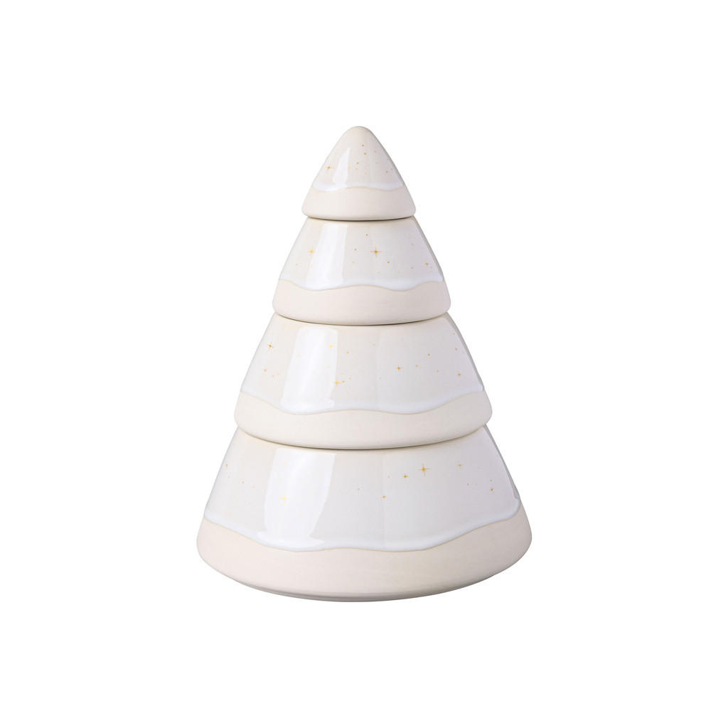 DOSE BAUM Winter Glow beige ø 18,8 cm - Beige, Keramik (18.8/15.5/18.8cm) - like.Villeroy & Boch