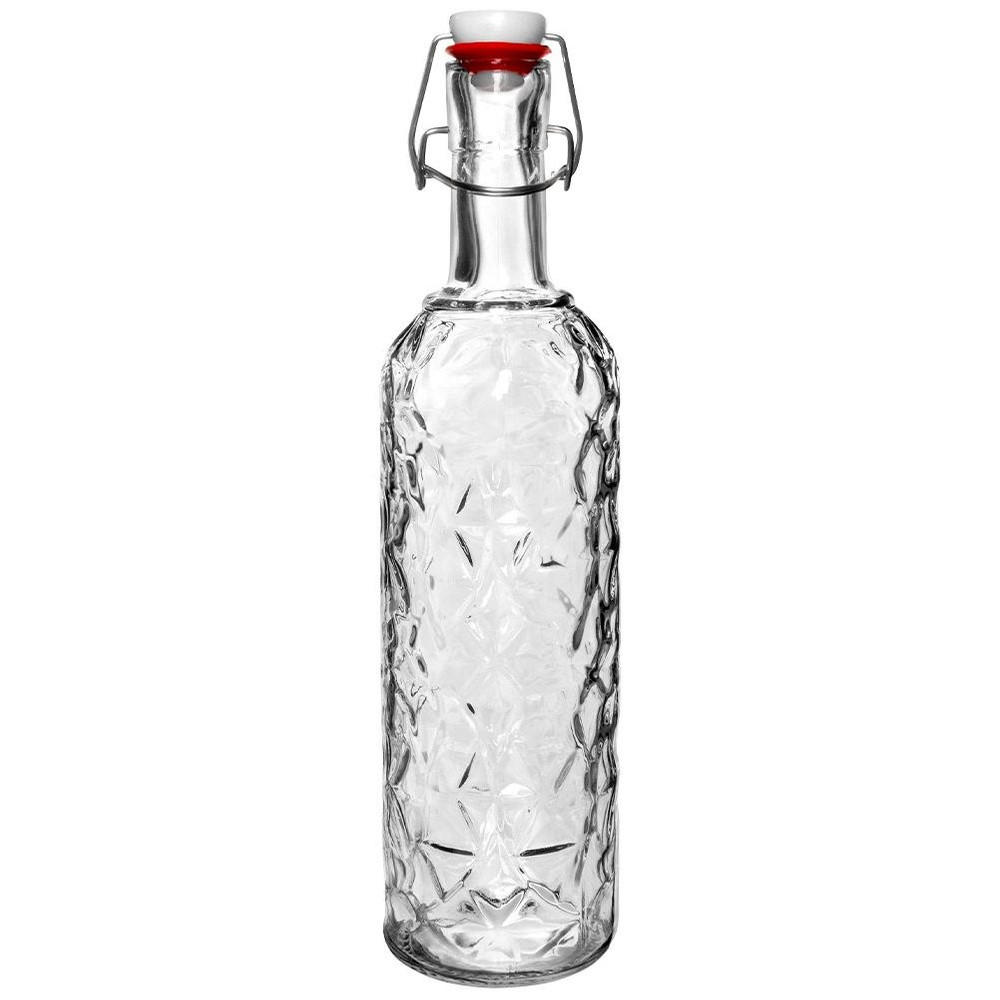 KARAFFE Bügelverschluss 1,1 l Transparent - Transparent, Glas (8.5/34/8.5cm) - Orion 