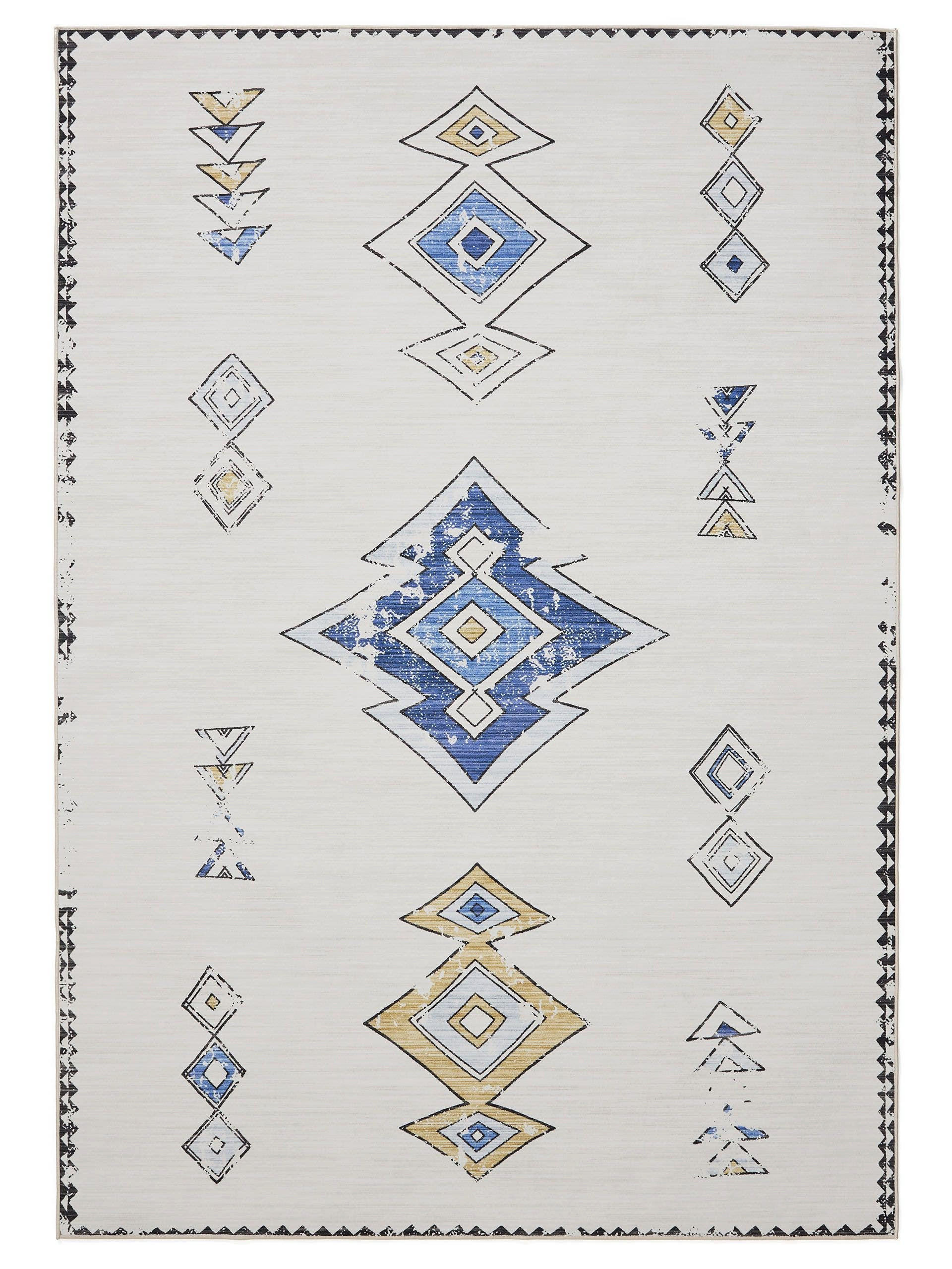 VINTAGE-TEPPICH George waschbar 140x200 cm - Beige/Multicolor, Kunststoff (140/200cm) - benuta