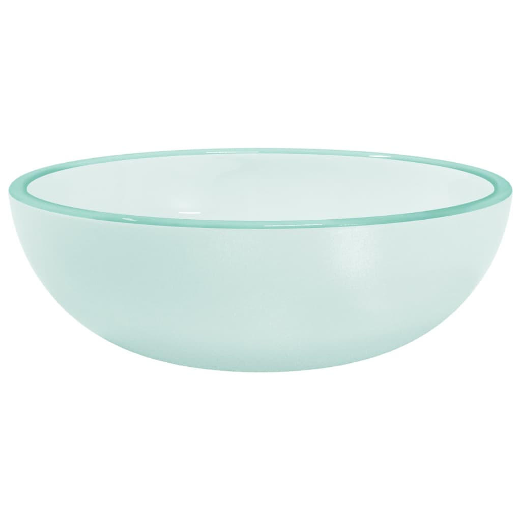 WASCHBECKEN Leboeuf 35/35/12 cm - Creme, Glas (35/12/35cm) - Nettlife