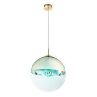 LED HÄNGELEUCHTE VARUS Gold Metall Glas - Goldfarben, Glas (30/30/120cm) - Globo Lighting