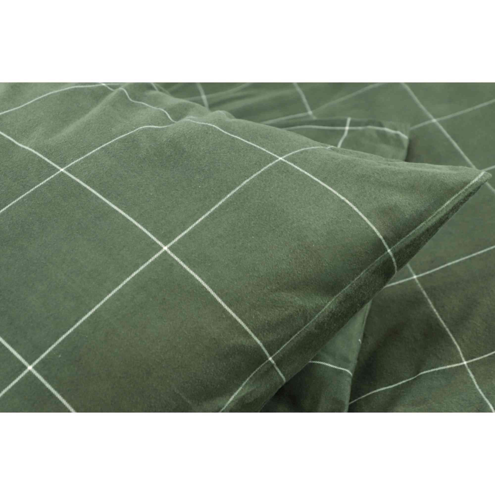 FLANELL BETTWÄSCHE CHECK - Grün, Textil (135/200cm) - Esprit