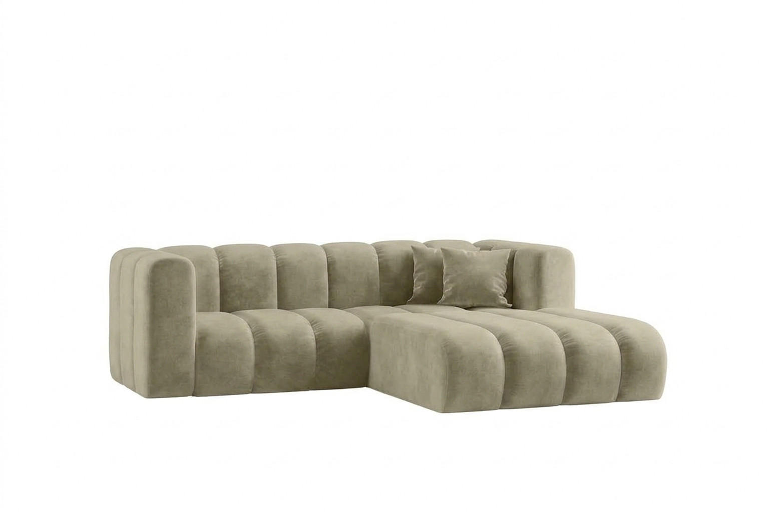 Kaiser Möbel Ecksofa Beige 227x179 cm