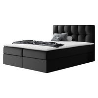 BOXBETT Rico - Schwarz Hochglanz, Holz/Textil (120/200cm) - MIRJAN24